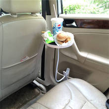 Bandeja automotiva dobrável com suporte, para comida e copo, bandeja giratória, assento traseiro de carro, suporte para copos 2024 - compre barato