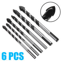 6Pcs Tungsten Steel Glass Drill Bit Masonry Carbide Point Cutting Glass Brick Concrete Drill Bit 2024 - buy cheap