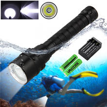 Waterproof IPX8 Diving Flashlight XM-L T6 LED Underwater 100 Meter Professional Diving lamp Torches Lantern With Battery+Charger 2024 - buy cheap