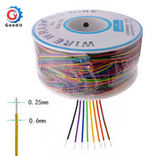 One Roll 8 Colors 30AWG Wire Wrapping Wire Tinned Copper Solid PVC insulation Cable Jumper 2024 - buy cheap
