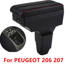 For PEUGEOT 206 207 armrest box central Store content box car-styling Storage Center Console products interior accessories 2024 - buy cheap