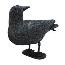 Black Lifesize Hunting Crow Decoy w/Feet Stake Artificial Bird Raven Scarecrow Garden Decoration 2024 - buy cheap