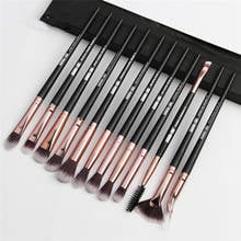 Pro Makeup Brushes Set 6/ 12 pcs Eye Shadow Concealer Blending Eyeliner Eyelash Eyebrow Blush Brushes Portable Eye Brush Set 2024 - buy cheap