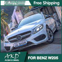 For Benz W205 Headlights 2014-2018 DRL Day Running Light LED Bi Xenon Bulb Fog Lights Car Accessory C260 C300 C200 Head Lamp 2024 - buy cheap