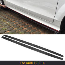 Carbon Fiber Side Skirt Apron Body Kit For Audi TT 8J 2Door Couple 2013 2014 TTS Convertible 2008-2013 Side Skirts Body Kits 2024 - buy cheap