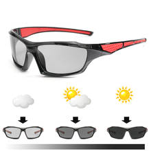 Photochromic óculos de sol condução homem polarizado camaleão descoloração óculos de sol para homem esporte moda óculos de sol 2024 - compre barato