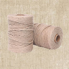 5mm Natural Jute Rope Macrame String Hemp Twisted Cord DIY Handmade Decoration Pet Scratching 10m to 100m 2024 - buy cheap