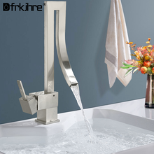 Bathroom Basin Chrome Nickek Brone Black  Deck Mounted Bathroom Sink Brass Faucet Single Handle and Hole Mixer Tap Robinet 2024 - buy cheap