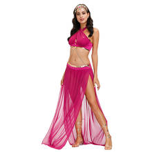 Bollywood Dress Costume Women Set Indian Dance Belly Dance Outfit Performance Clothes Top+Headwear+Skirt 2024 - buy cheap