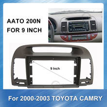 Radio Multimedia para coche, panel estéreo de 9 pulgadas, 2 Din, fascia, para Toyota Camry 2003-2006, panel para montaje, marco de DVD 2024 - compra barato