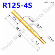 Тесты Pin R125-4S Тесты строчка на рукавах для зонда Длина 30 мм Игла пружины сидений для обнаружения металла Тесты иглы 2024 - купить недорого