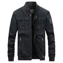 Fashion Warm Fleece Lining Jacket Men Casual Coat Stand Collar Cotton Bomber Jacket Man Clothing Autumn Winter Cargo Jacket 2024 - buy cheap