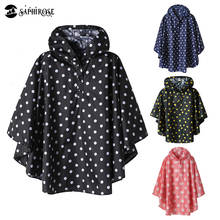 Chaqueta tipo Poncho para la lluvia para chico y niña, impermeable, prendas de vestir ligeras e impermeables de lunares 2024 - compra barato