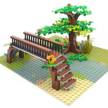 Building Blocks City MOC Creative Accessories Crossing River Bridge Footbridge kids Educational Toy Bricks Compatible All brands 2024 - buy cheap