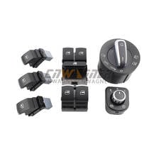 6pcs Chrome Car Headlight Control Switch For VW Golf 5 6 GTI Mk5 Mk6 Jetta 5 6 Passat B6 Touran Tiguan SEAT 5ND 941 431 A 2024 - buy cheap