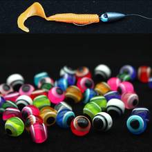 Contas de pesca com olho de peixe 100 peças, moldura de pesca com 6mm 8mm de cor misturada férias, impostos sobre pesca, kit diy, baixo, equipamento de pesca, pcslot 2024 - compre barato