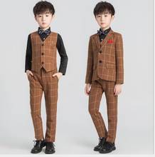 Trajes formales para niños, Blazers, traje de flores para boda, esmoquin, vestido de fiesta, ropa, chaleco, pantalón, abrigo, trajes de ceremonia, 2019 2024 - compra barato