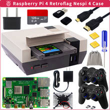 Raspberry Pi 4 Retroflag NESPi 4 Case + SSD Case + Cooling Fan + Card + Heatsinks + Gamepad + Reader for Raspberry Pi 4 Model B 2024 - buy cheap