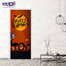 2Pcs/Set 3D Door Wallpaper Murals Wall Stickers Halloween Self-Adhesive Vinyl Removable Art Door Decals DIY Home Decor 2024 - buy cheap