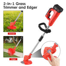 KKmoon Cordless Grass Trimmer Edger 21V Battery-Powerd Weed Eater Electric Brush Cutter Grass Shears Hedge Trimmer with Charger 2024 - buy cheap