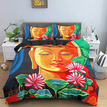 Juego de ropa de cama con funda de almohada, edredón con Mandala psicodélico, Ganesha, individual, doble, tamaño Queen 2024 - compra barato