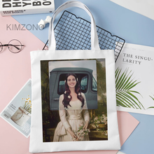 Lana del rey bolsa de compras, bolsa tipo saco de compras para compras de juta, saco de pano ecobag 2024 - compre barato