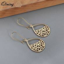 QIMING Chandelier Earrings For Women Fashion Jewelry Accessories Water Drop Dangle Earrings Gold Statement Jewelry 2024 - buy cheap