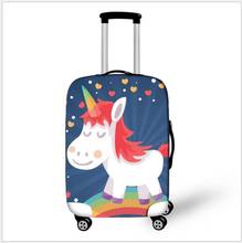 Unicorn Thick Luggage Protective Covers Stretch Suitcase 3D Printing Kids Trolley Cases Cover for 18-32 inch 2024 - buy cheap