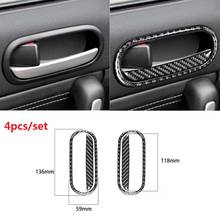 Carbon Fiber Door Handle Frame Cover Sticker For Mazda MX-5 Miata 2009-2015 Door Trim Interior MX5 NC Roadster Car Accessories 2024 - buy cheap