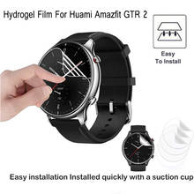 Película de hidrogel ultrafina transparente para huami, amazfit gtr 2, película de proteção para smartwatch esportivo, para huami amazfit gtr 2, 3 unidades 2024 - compre barato