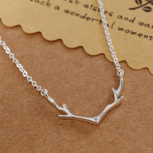 REETI New Arrivals real 925 Sterling Silver Crystal antlers Necklaces Pendant Hot Sale Pure Silver Jewelry for Women 2024 - buy cheap