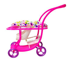 Детская игровая коляска, пластиковая тележка, аксессуары, игрушки для куклы Барби, Размер 1 : 12 2024 - купить недорого