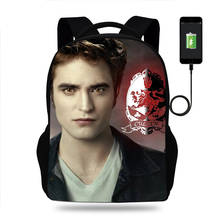 Hot Twilight Kids Backpack for Boys Teenager School Bags Girls Bookbag Knapsack Men Women USB Charging Travel Bags 2024 - buy cheap