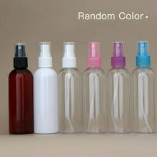 Mini garrafa com spray, de plástico, transparente, vazia, 20ml/120ml, recarregável, cosmética, recipiente vazio, cor aleatória, 1 peça 2024 - compre barato