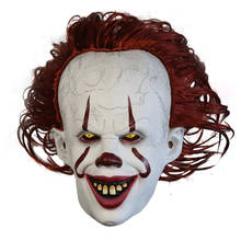 Joker Pennywise Cosplay Costume Mask Stephen King It Chapter Two 2 Horror Clown Halloween Party Costume Prop 2019 Deluxe 2024 - buy cheap
