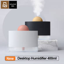 Humidificador Youpin SOLOVE de gran capacidad, humidificador de aire silencioso de escritorio con diseño de cabezal de pulverización desmontable, carga USB, 400ml 2024 - compra barato