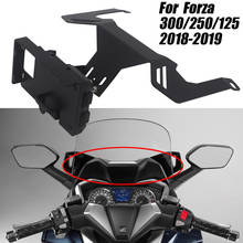 Nova motocicleta frente meados de navegação suporte gps carregamento do telefone móvel para honda forza 300 250 125 forza300 2017 2018 2019 2020 2024 - compre barato