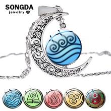 SONGDA Moon Necklaces New Avatar The Last Airbender Glass Pendant Women Neck Chains Kingdom Jewelry 2020 Jewelry Christmas Gift 2024 - buy cheap