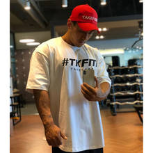 New Men Short Sleeve Cotton t-shirt Summer Casual Fashion Gyms Fitness Bodybuilding T shirt Male Loose Tees Tops brand Clothing 2024 - buy cheap