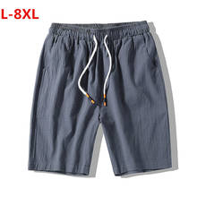 Pantalones cortos de cintura elástica para hombre, Shorts de playa, informales, ligeros, para verano, 6xl, 7xl, 8xl 2024 - compra barato