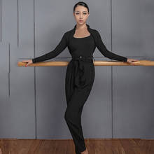 New Latin Dance Costumes Women Practice Wear Long Sleeve Tops Latin Trousers Ballroom Rumba Samba Competition Clothing DNV13986 2024 - buy cheap