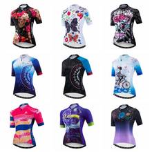 Camisa para ciclismo feminina 2020, camiseta para bicicleta, mtb, top esportivo para corrida de verão 2024 - compre barato