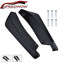 SPEEDWOW-parachoques trasero Universal para coche, Alerón, Canards, ángulo de envoltura, Protector contra arañazos, difusores, accesorios exteriores, 1 par 2024 - compra barato