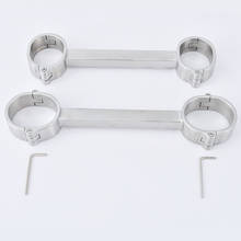 Stainless Steel Spreader Bar Sex Handcuffs Bondage Restraints BDSM Torture Fetish Slave Hand Cuffs Erotic Games For Adults 2024 - buy cheap