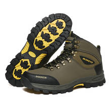 Men Hiking Shoes Winter Waterproof Outdoor Sneaker Men Leather Trekking Boots Trail Camping Climbing Snow Sneakers Women 2024 - купить недорого