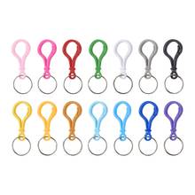 Pandahall 140 psc/Set Colorful Keychain Clasp with Iron Keyrings Acrylic Clasps Keychains Hooks Keyrings Bag Accessories 2024 - buy cheap