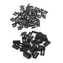 Adaptador de enchufes Ic, 60 piezas, 8 pines redondos, 2,54mm, 30 piezas, 16 Pines, 2,54mm, DIP IC 2024 - compra barato