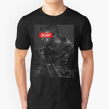 John Soap Mactavish T Shirt 100% Pure Cotton John Mactavish Mw2 Mw3 Modern Warfare Modern Warfare Soap Black Ops Captain Price 2024 - buy cheap