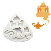 Castle Magic Lamp Silicone Mold Sugarcraft Chocolate Cupcake Baking Mold Fondant Cake Decorating Tools 2024 - buy cheap