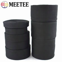 Meetee 10meters 2-10cm Black Polyester Webbing Band Backpack Strap Pet Collar Tape Belt DIY Outdoor Bag Garment Sewing Accessory 2024 - buy cheap